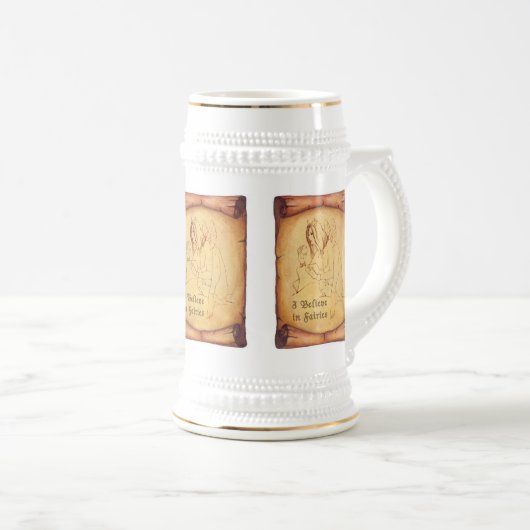 Ich glaube an Feen Bierglas (VorderseiteRechts)