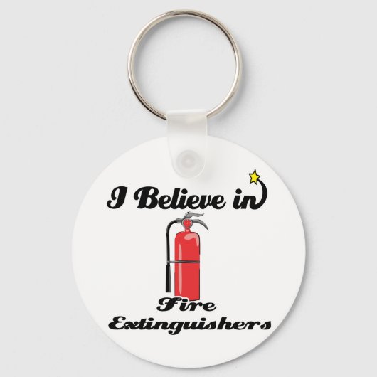 Ich glaube an Feuerlöscher Schlüsselanhänger (Vorderseite)
