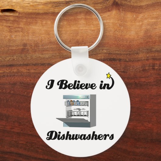 Ich glaube an Geschirrspüler Schlüsselanhänger (Vorderseite)