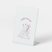 Ich glaube an Gott - Glaube und Spiritualität Sockelschild (Vorderseite)