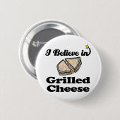 Ich glaube an Grillkäse Button (Vorne & Hinten)
