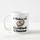 Ich glaube an Grillkäse Kaffeetasse (Links)