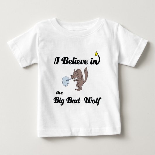 Ich glaube an großen bösen Wolf Baby T-shirt (Vorderseite)