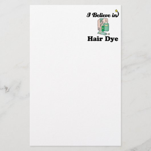 Ich glaube an Haarfärbemittel Briefpapier (Vorderseite)