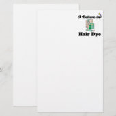 Ich glaube an Haarfärbemittel Briefpapier (Vorne/Hinten)