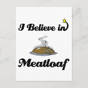 ich glaube an Hackbraten Postkarte