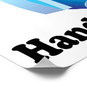 Ich glaube an Handtrockner Poster (Ecke)