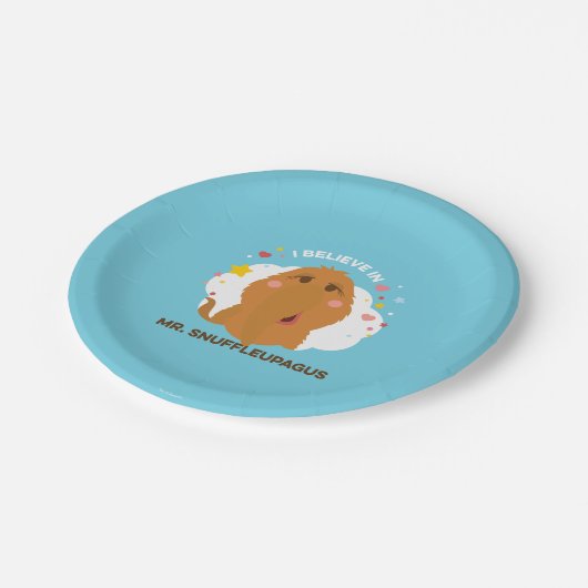 Ich glaube an Herrn Snuffleupagus Pappteller (Schrägansicht)