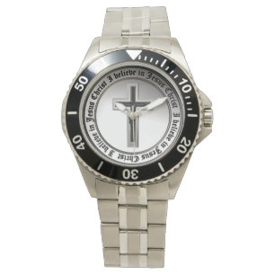 Ich glaube an Jesus Christus Armbanduhr