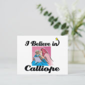 Ich glaube an Kalliope Postkarte (Stehend Vorderseite)