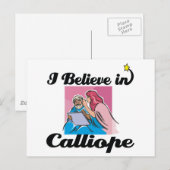 Ich glaube an Kalliope Postkarte (Vorne/Hinten)