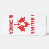 Ich glaube an Kanada - Funny Bigfoot iPhone Hülle (Rückseite (Horizontal))