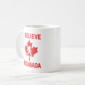 Ich glaube an Kanada - Funny Bigfoot Kaffeetasse (Vorderseite Links)