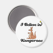 Ich glaube an Kängurus Magnet (Vorderseite/Rückseite)