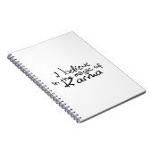 Ich glaube an Karma Spiral Notebook Notizblock (Rechte Seite)