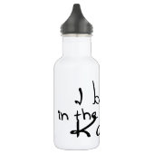 Ich glaube an Karma Trinkflasche (Links)