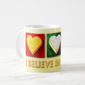 ICH GLAUBE AN KÄSE KAFFEETASSE (Vorderseite Links)