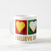 ICH GLAUBE AN KÄSE KAFFEETASSE (Vorderseite Links)