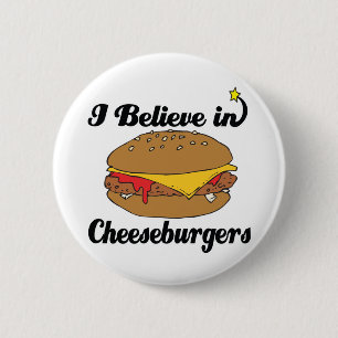 Ich glaube an Käseburger Button