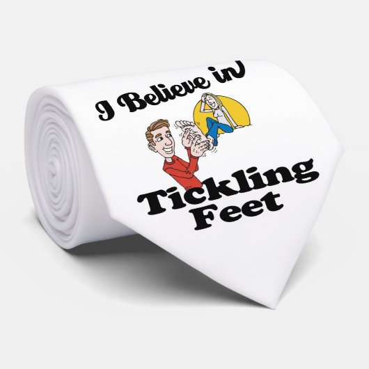 Ich glaube an kitzelnde Füße Krawatte (Gerollt)