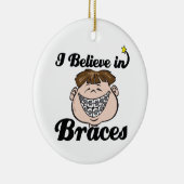 Ich glaube an Klammern Keramik Ornament (Rechts)