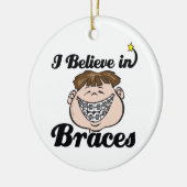 Ich glaube an Klammern Keramik Ornament (Links)