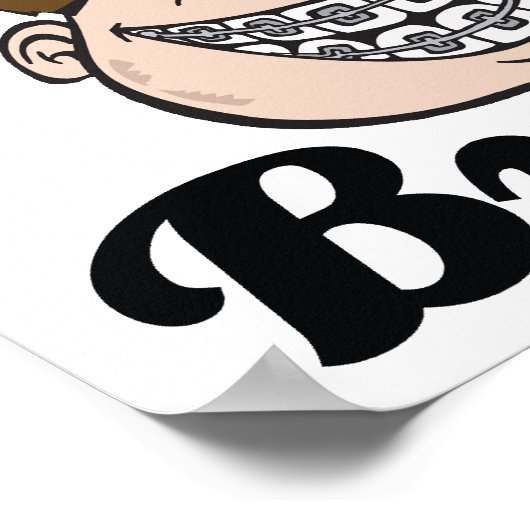 Ich glaube an Klammern Poster (Ecke)