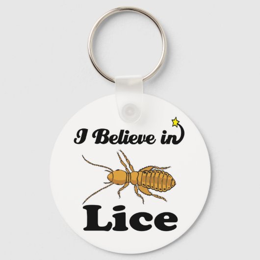 Ich glaube an Läuse Schlüsselanhänger (Vorderseite)