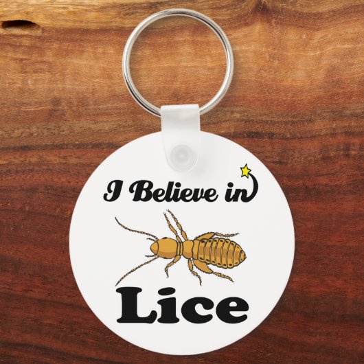 Ich glaube an Läuse Schlüsselanhänger (Vorderseite)
