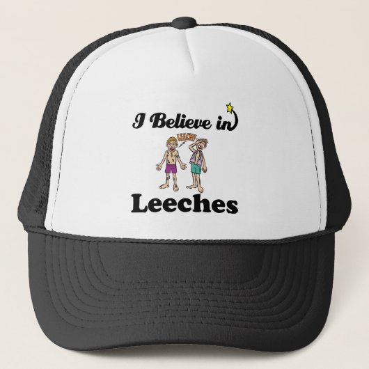 Ich glaube an Leeches Truckerkappe (Vorderseite)