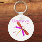 Ich glaube an Libellen Schlüsselanhänger (Vorderseite)