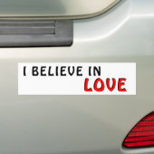 Ich glaube an Liebe Autoaufkleber (Auf Auto)