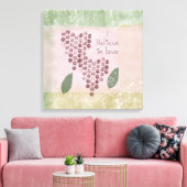 Ich glaube an Liebe Herz Leinwanddruck (Insitu (Wohnzimmer))