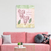 Ich glaube an Liebe Herz Leinwanddruck (Insitu (Wohnzimmer))