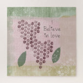 Ich glaube an Liebe Herz Puzzle (Vertikal)