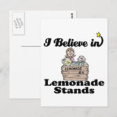Ich glaube an Limonadenstände Postkarte (Vorne/Hinten)