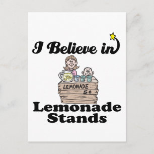 Ich glaube an Limonadenstände Postkarte