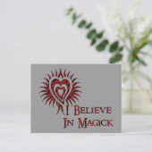 Ich glaube an Magick Postkarte (Stehend Vorderseite)