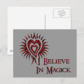 Ich glaube an Magick Postkarte (Vorne/Hinten)