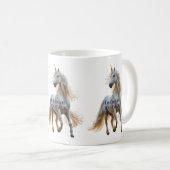 "Ich glaube an Magie" Einhorn Kaffeetasse (VorderseiteRechts)