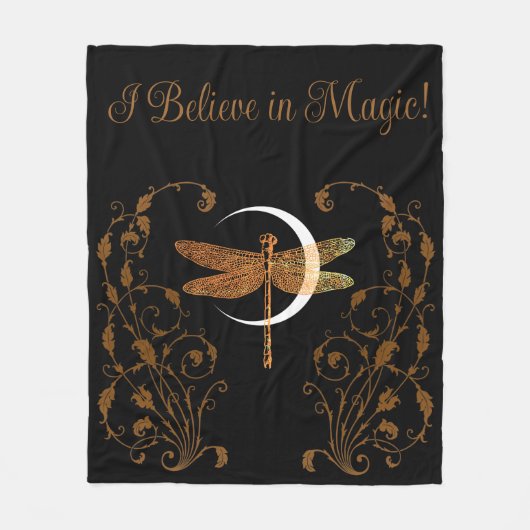 Ich glaube an Magie! Fleecedecke (Vorderseite)