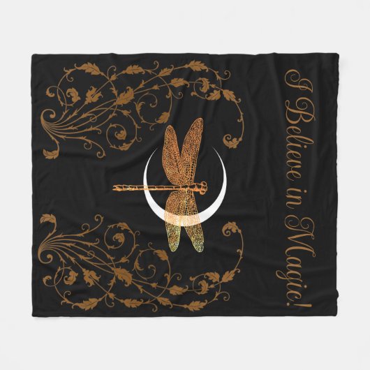 Ich glaube an Magie! Fleecedecke (Vorderseite (Horizontal))