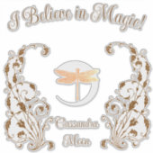 Ich glaube an Magie! Personalisiert Aufkleber (Vorderseite)