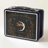 Ich glaube an Magie! Personalisiert Metall Brotdose (Rückseite)