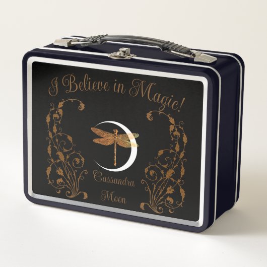 Ich glaube an Magie! Personalisiert Metall Brotdose (Vorderseite)