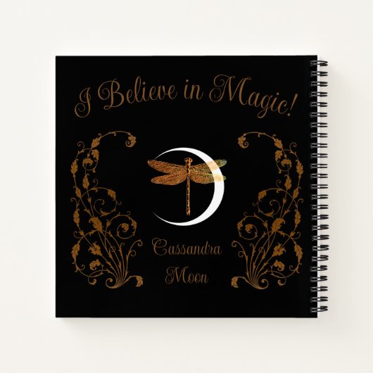 Ich glaube an Magie! Personalisiert Notizblock (Rückseite)