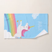 Ich glaube an magisches Regenbogenunicorn-Tuch-Set Badhandtuch Set (Handtuch)