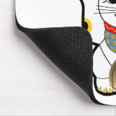 Ich glaube an Maneki Neko Mousepad (Ecke)