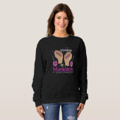 Ich glaube an Maniküre Nageltechniker Nagellack Sweatshirt (Vorne ganz)