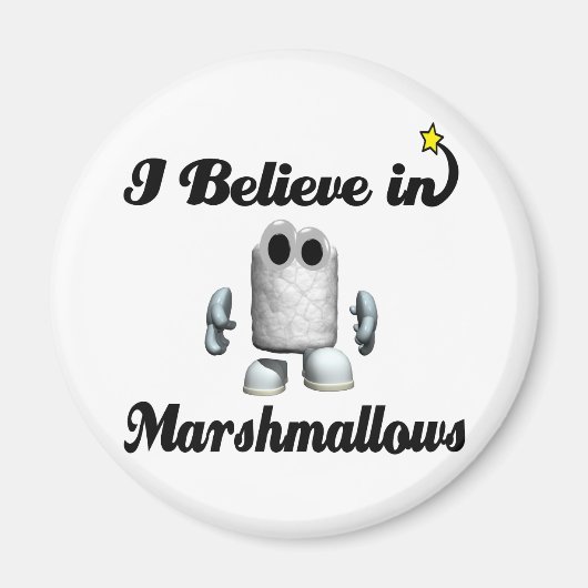 Ich glaube an Marshmallows Magnet (Vorne)